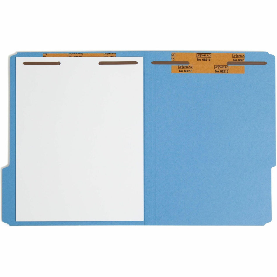 Smead Self-Adhesive Fasteners - 2" Size Capacity - for Folder - Reinforced, Self-adhesive, Durable - Brown - Steel - 100 / Box