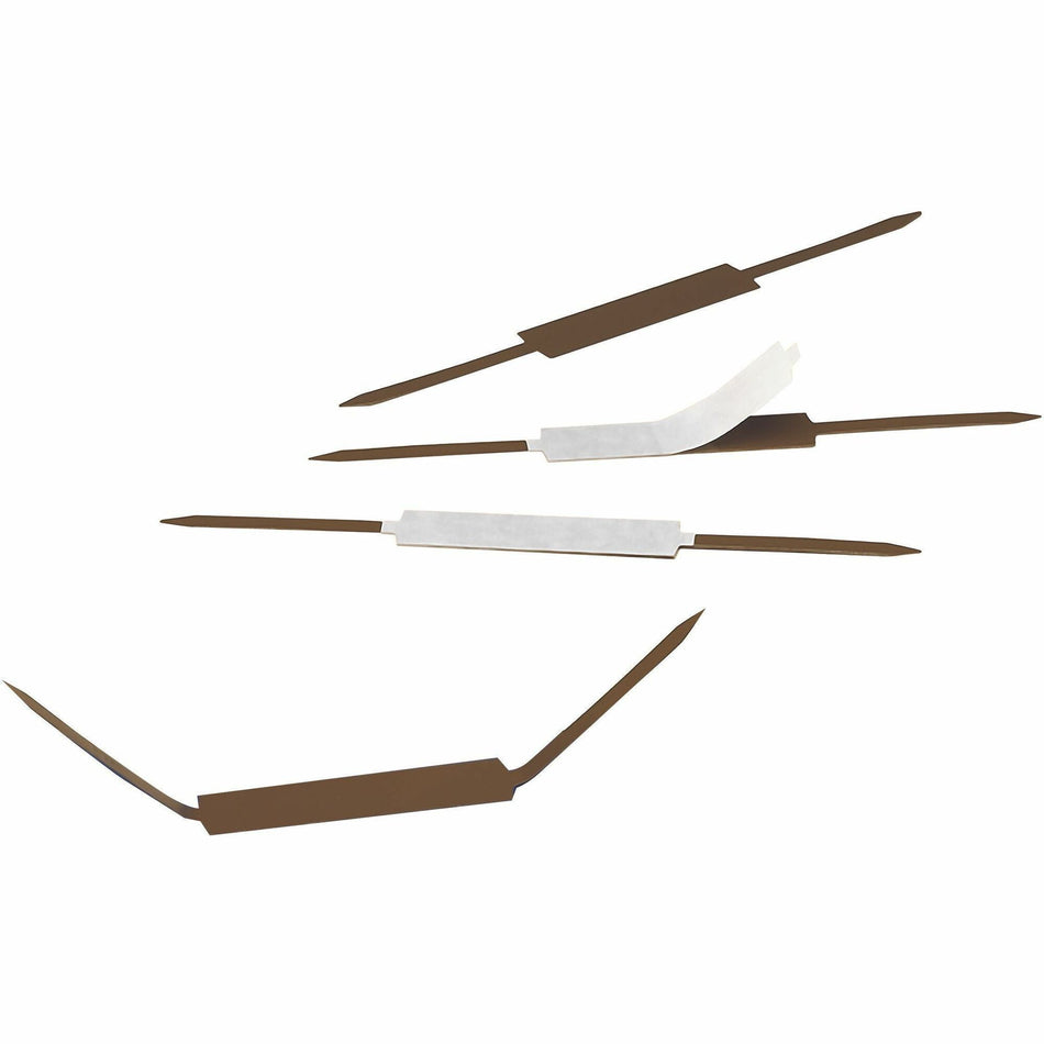 Smead Self-Adhesive Fasteners - 2" Size Capacity - Self-adhesive - Brown - Steel - 100 / Box
