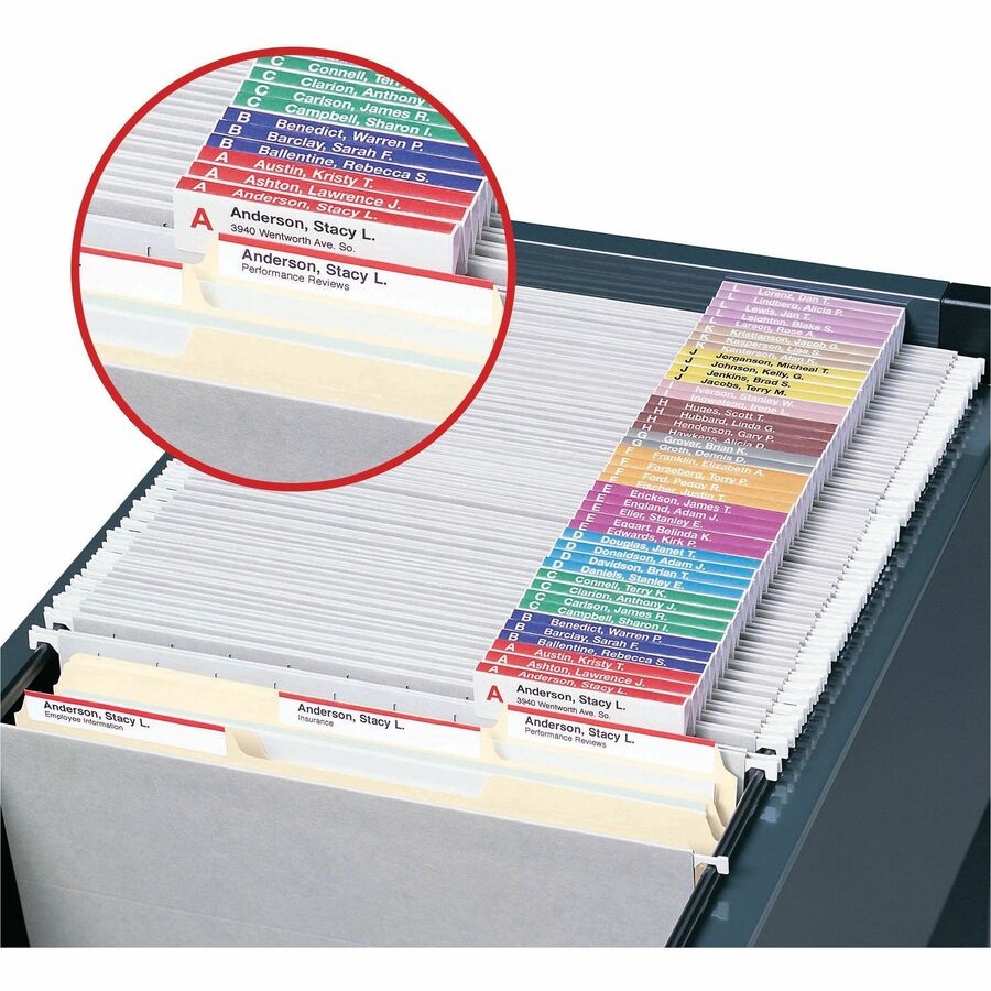 Smead Viewables Multipurpose Labels for Hanging Folders - Laser, Inkjet - 160 / Pack