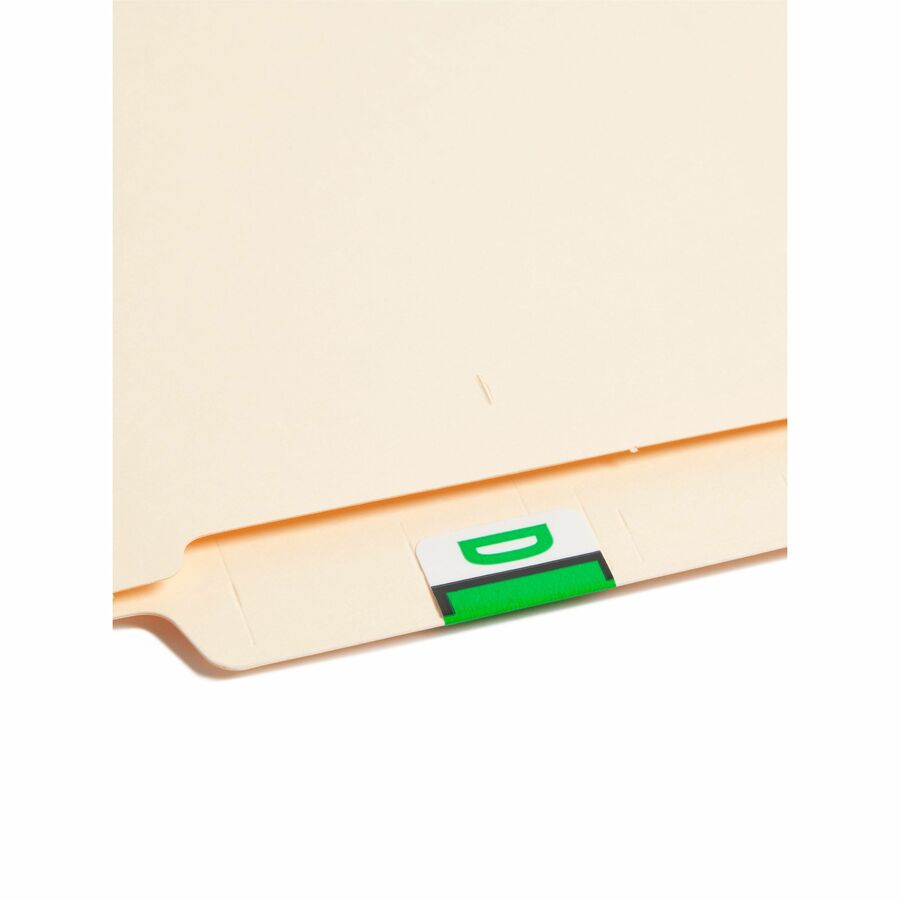 Smead BCCR Bar-Style Color-Coded Labels - D - x 1 1/4" Width x 1" Length - Light Green - Laminated - 500 / Roll