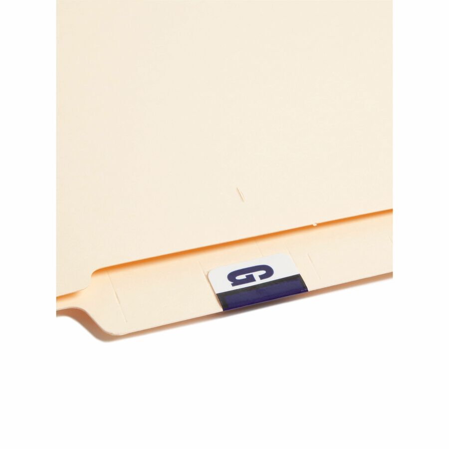 Smead BCCR Bar-Style Color-Coded Labels - G - x 1 1/4" Width x 1" Length - Violet - Laminated - 500 / Roll