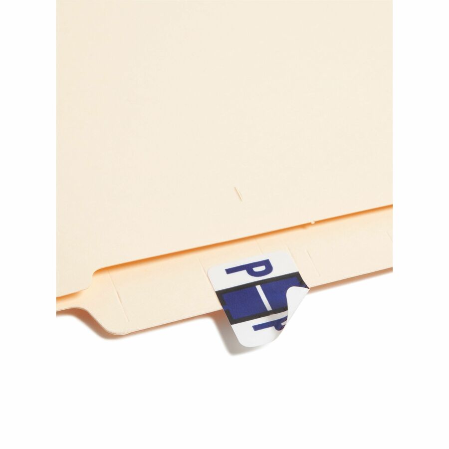 Smead BCCR Bar-Style Color-Coded Labels - P - x 1 1/4" Width x 1" Length - Violet - Laminated - 500 / Roll