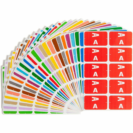 Smead AlphaZ ACCS Color-Coded Labels - A-Z - x 1" Width x 1 5/8" Length - Assorted - Laminated - 2200 / Box
