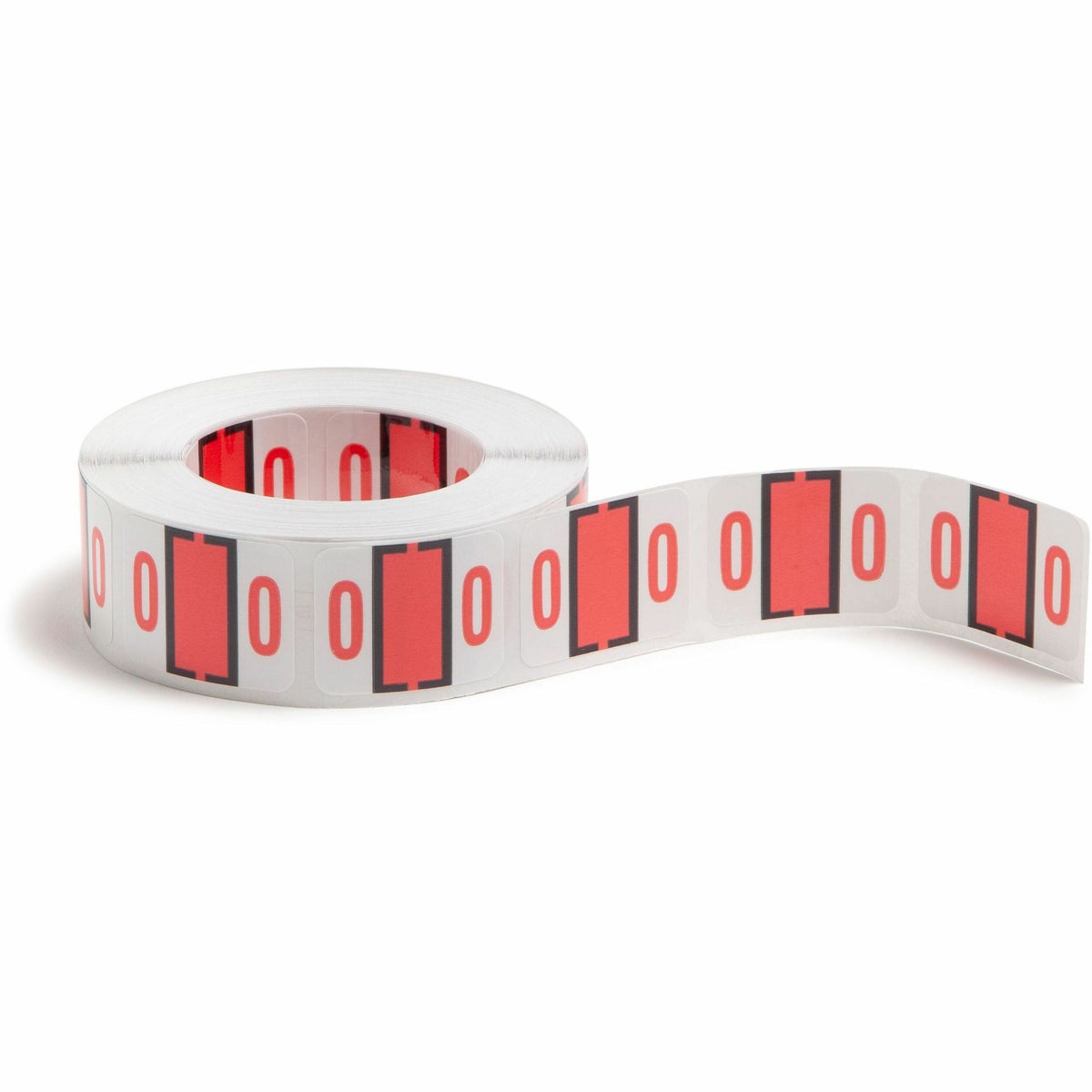 Smead BCCRN Bar-Style Color-Coded Labels - 0 - x 1 1/4" Width x 1" Length - Pink - Laminated - 500 / Roll