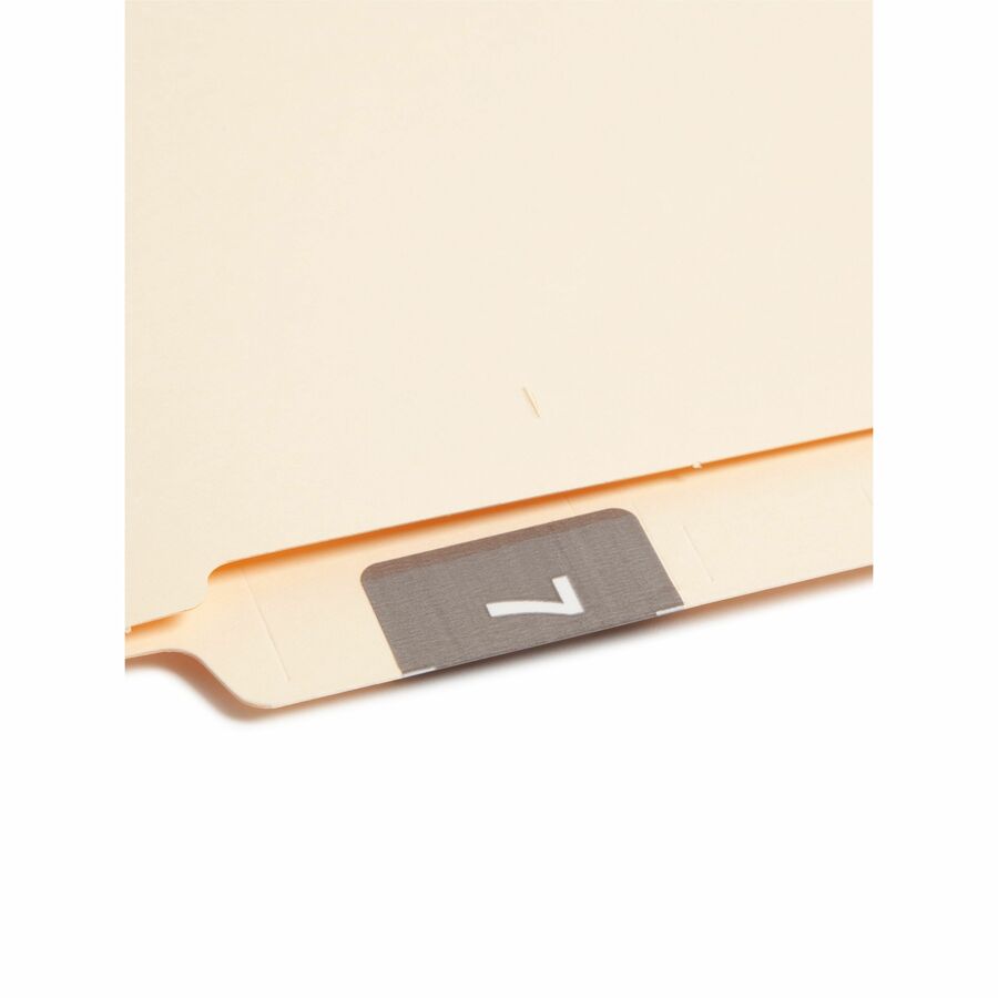 Smead DCC Color-Coded Numeric Labels - 7 - x 1 1/2" Width x 1 1/2" Length - Gray - Laminated - 250 / Roll