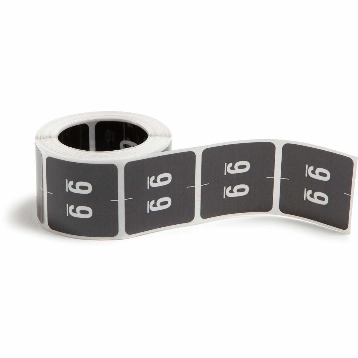 Smead DCC Color-Coded Numeric Labels - 9 - x 1 1/2" Width x 1 1/2" Length - Black - Laminated - 250 / Roll