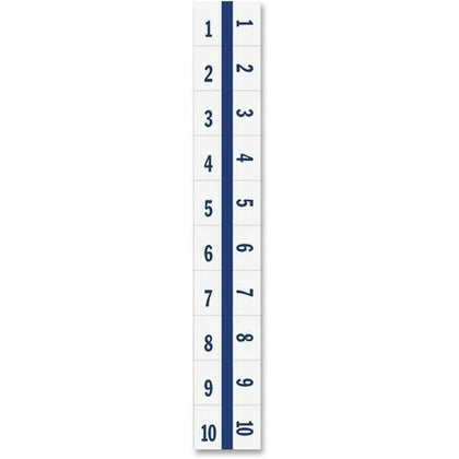 Tabbies Legal Index Divider Tabs - 10 Printed Digit - White Paper - 100/Pack