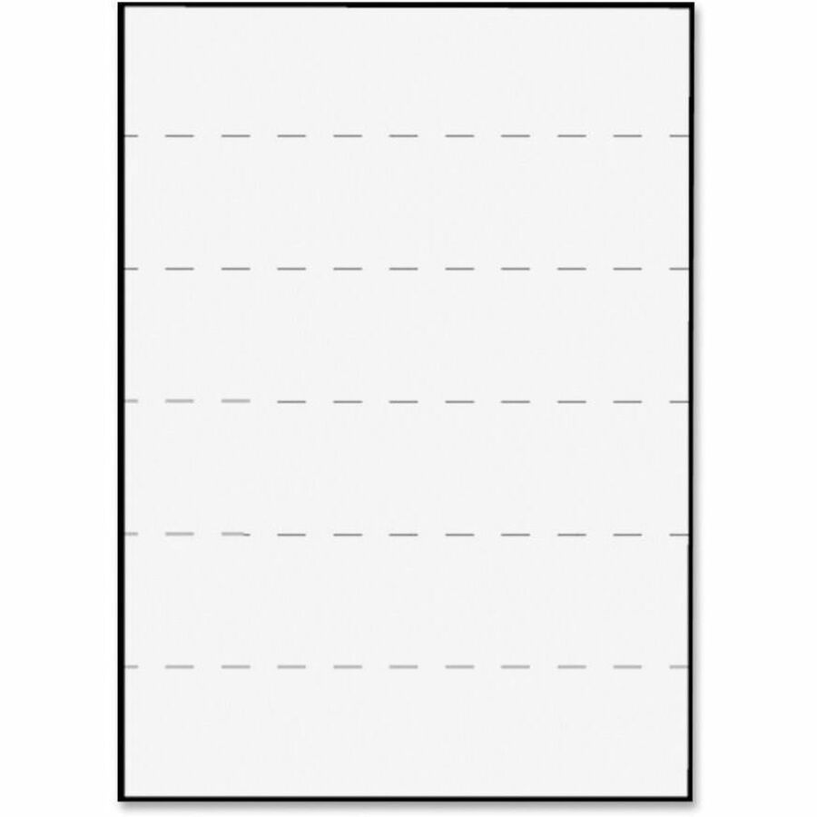 Tabbies 2" Medical Transcription Printer Labels - 8 1/2" Width x 11" Length - Laser - White - Jam-free - 100 / Box
