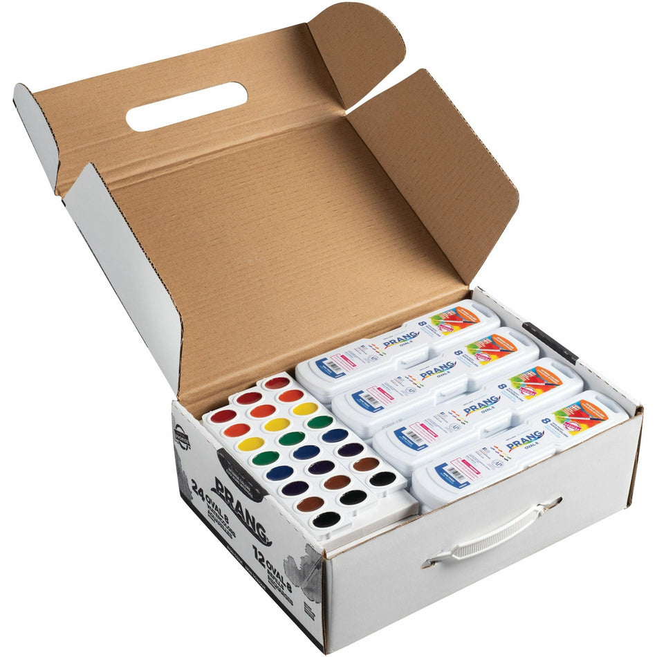 Prang 8-Color Oval Watercolor Master Pack - 8 Color(s) - Assorted - 0.17 fl oz - 8/Set - 36 / Carton