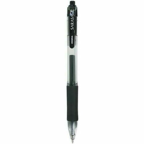Zebra Sarasa Dry X20 Gel Retractable RDI 1.0mm Black Ink - 1 mm Bold Pen Point - Retractable - Black Ink - Gel-based