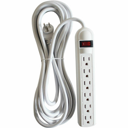 Compucessory 6-Outlet Power Strip: 15 ft Cord 104 J Surge Energy - Cords & Protectors