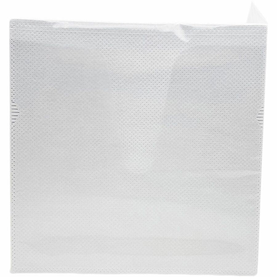 Compucessory Self-Adhesive Poly CD/DVD Holders - 1 x CD/DVD Capacity - White - Polypropylene - 50 / Pack