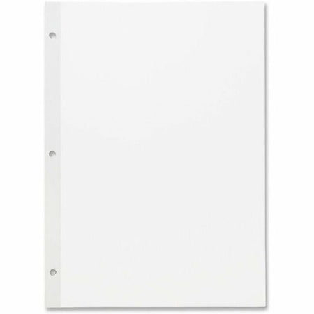 Sparco Unruled Filler Paper - 100 Sheets - Plain - Unruled Margin - 20 lb Basis Weight - Letter - 8 1/2" x 11" Sheet Size - White Paper - Subject, Reinforced Edges - Recycled - 100 / Pack