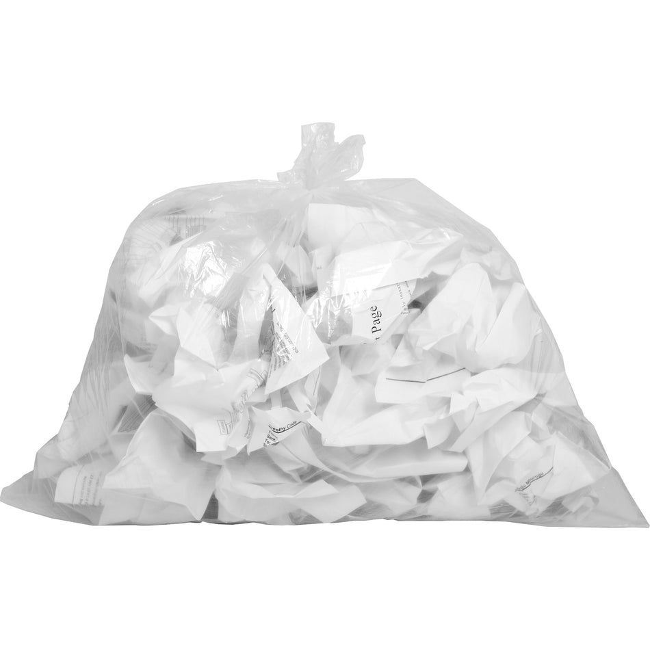 Genuine Joe Clear Trash Can Liners - Small Size - 10 gal Capacity - 23" Length x 24" Width x 0.60 mil (15 Micron) Thickness - Low Density - Clear - 25/Roll - 20 / Carton