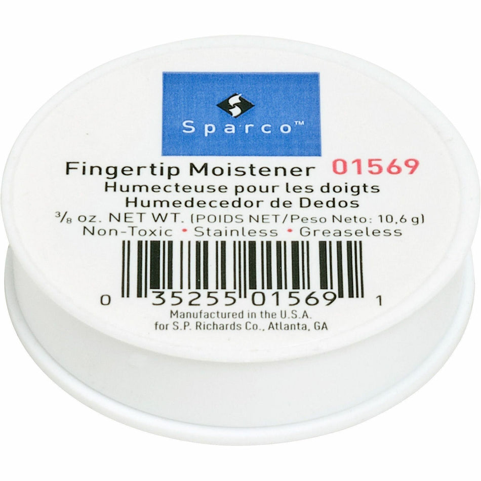 Sparco 3/8 Ounce Fingertip Moisturizer - White - Odorless, Stainingless, Non-slip, Greaseless - 1 Each