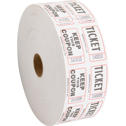 Sparco Roll Tickets: White 2000 Tickets - Convenient - Tags &
