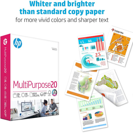 HP Multipurpose20 Copy Paper - White - Alternate-Image2
