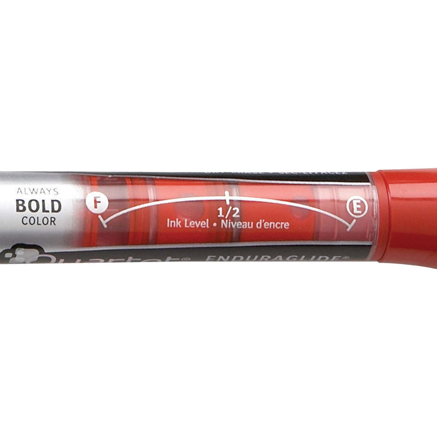 Quartet EnduraGlide Dry-Erase Markers - Fine Marker Point - Red, Green, Black, Blue Ink - 4 / Set