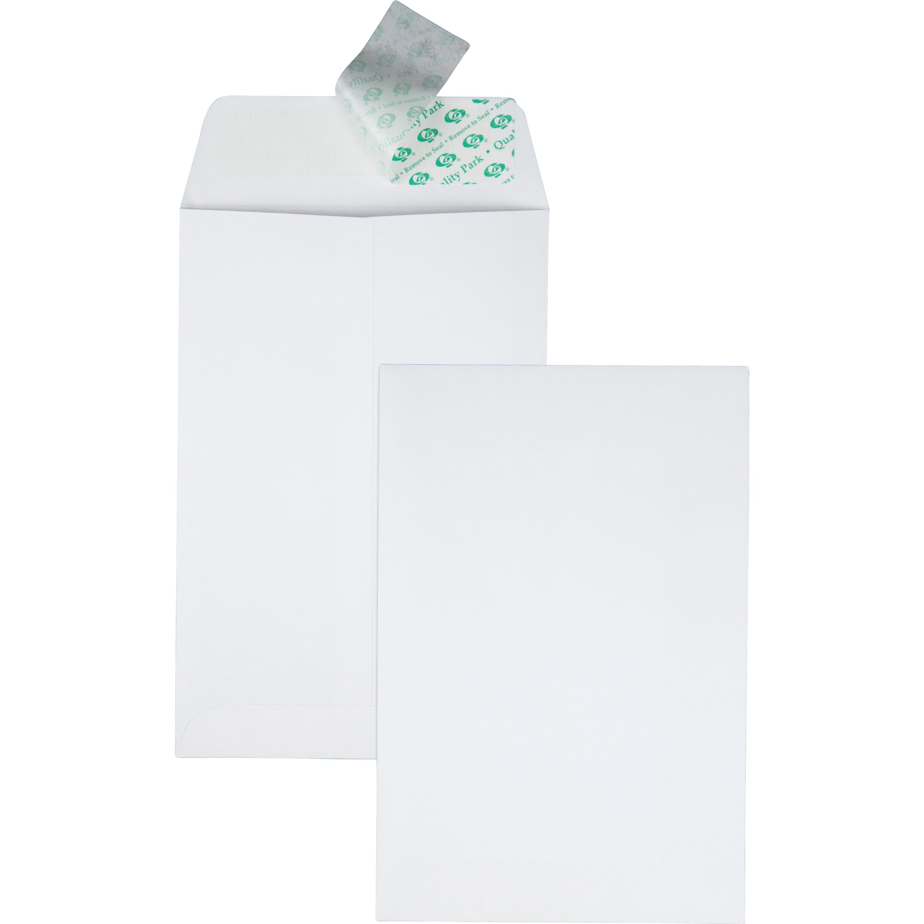 Quality Park 6 x 9 Catalog Envelopes with Self-Seal Closure - Catalog - #1 - 6" Width x 9" Length - 28 lb - Peel & Seal - White - Wove - 100 / Box