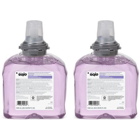 Gojo® TFX Premium Foam Handwash - Fresh Scent - 1.27 quart - Hand, Skin - Rich Lather, Bio-based - 2 / Carton