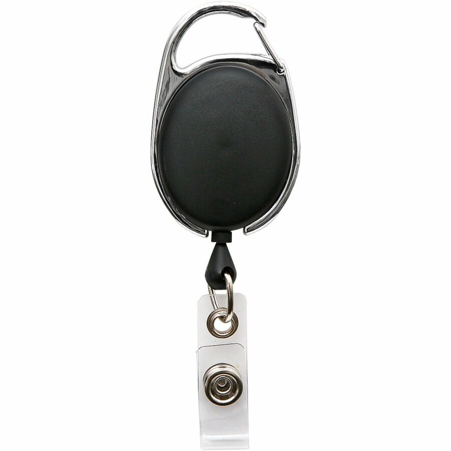 SICURIX Badge Holder - Matte Black, Multicolor - 1 Each