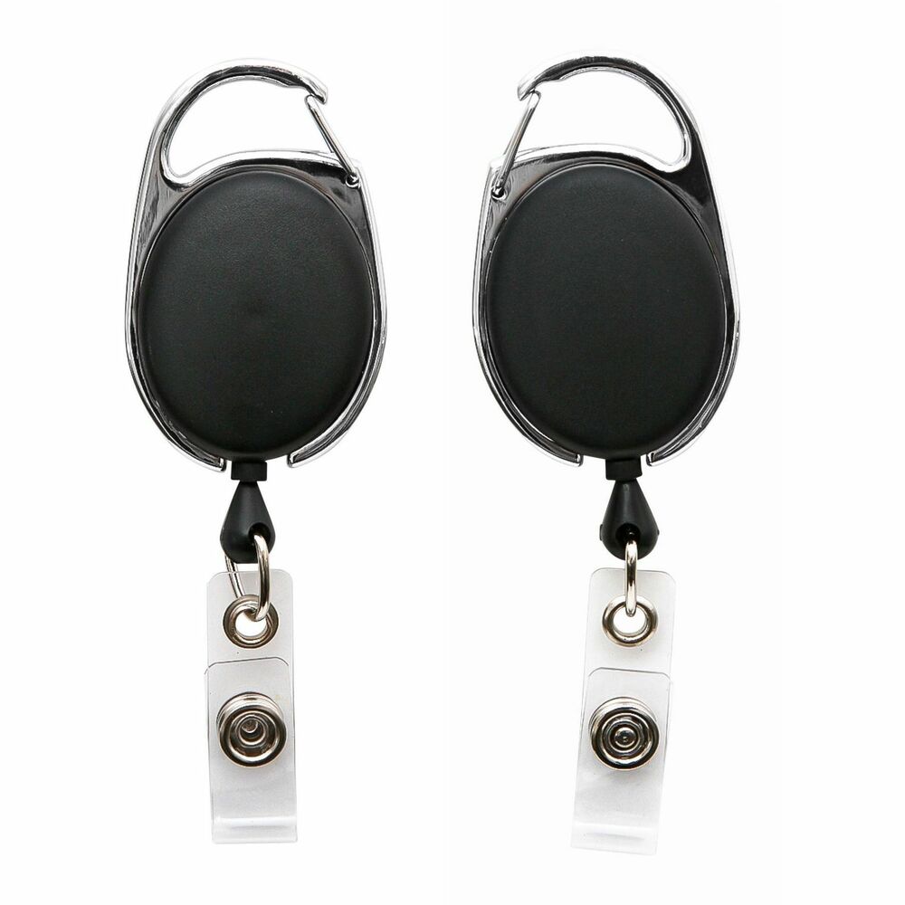 SICURIX Badge Holder - Matte Black, Multicolor - 1 Each