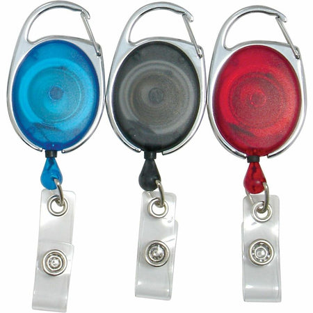 SICURIX Badge Holder - Black, Multicolor, Smoke - 3 / Pack