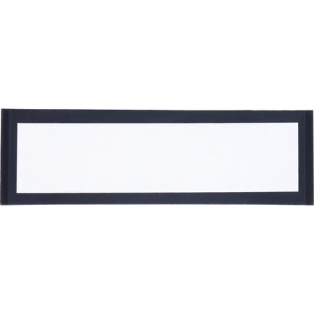 Tatco Label Inserts Magnetic Label Holders - Support 1" x 4" Media - 1.3" Height x 4.4" Width - Vinyl - Black - 10 / Pack