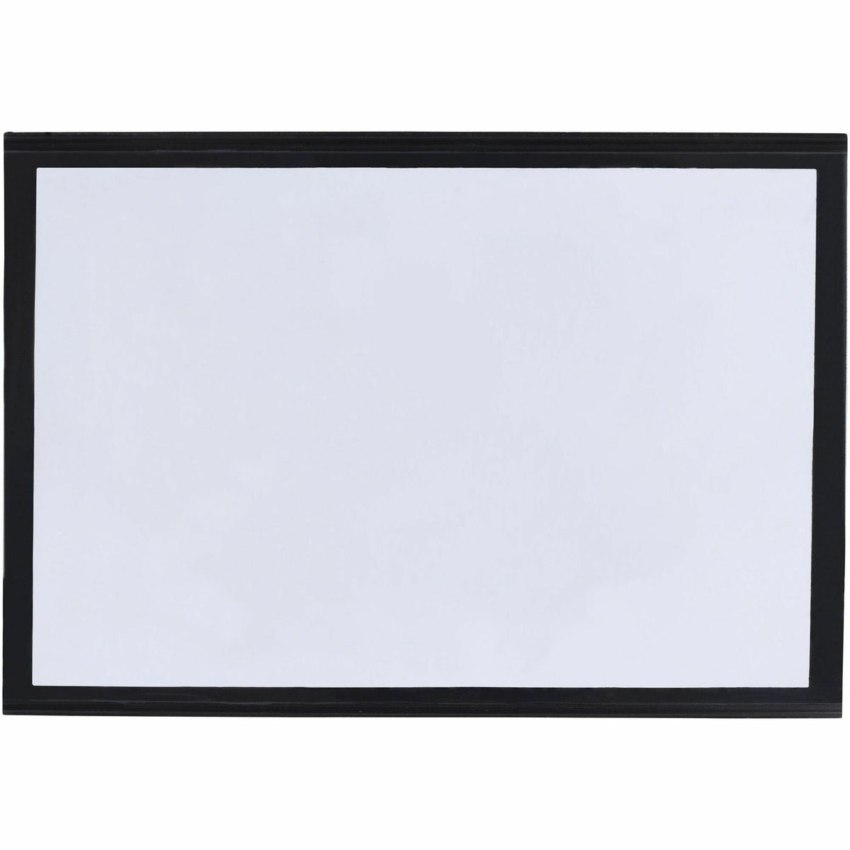 Tatco Label Inserts Magnetic Label Holders - Support 4" x 6" Media - 4.4" Height x 6.4" Width - Vinyl - Black - 10 / Pack