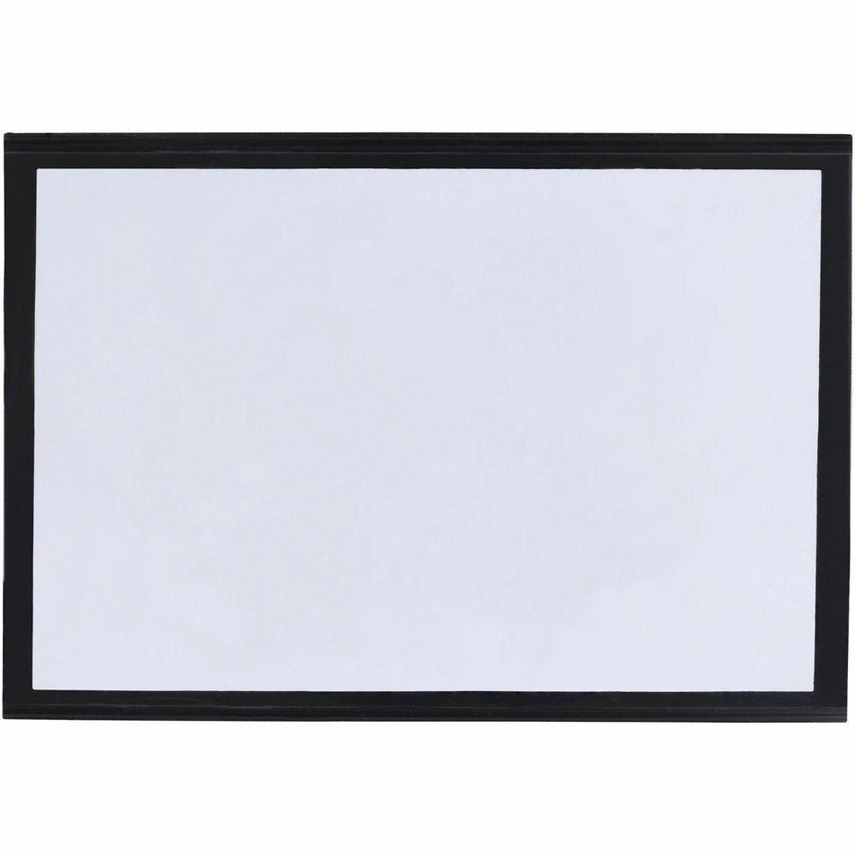 Tatco Label Inserts Magnetic Label Holders - Support 4" x 6" Media - 4.4" Height x 6.4" Width - Vinyl - Black - 10 / Pack