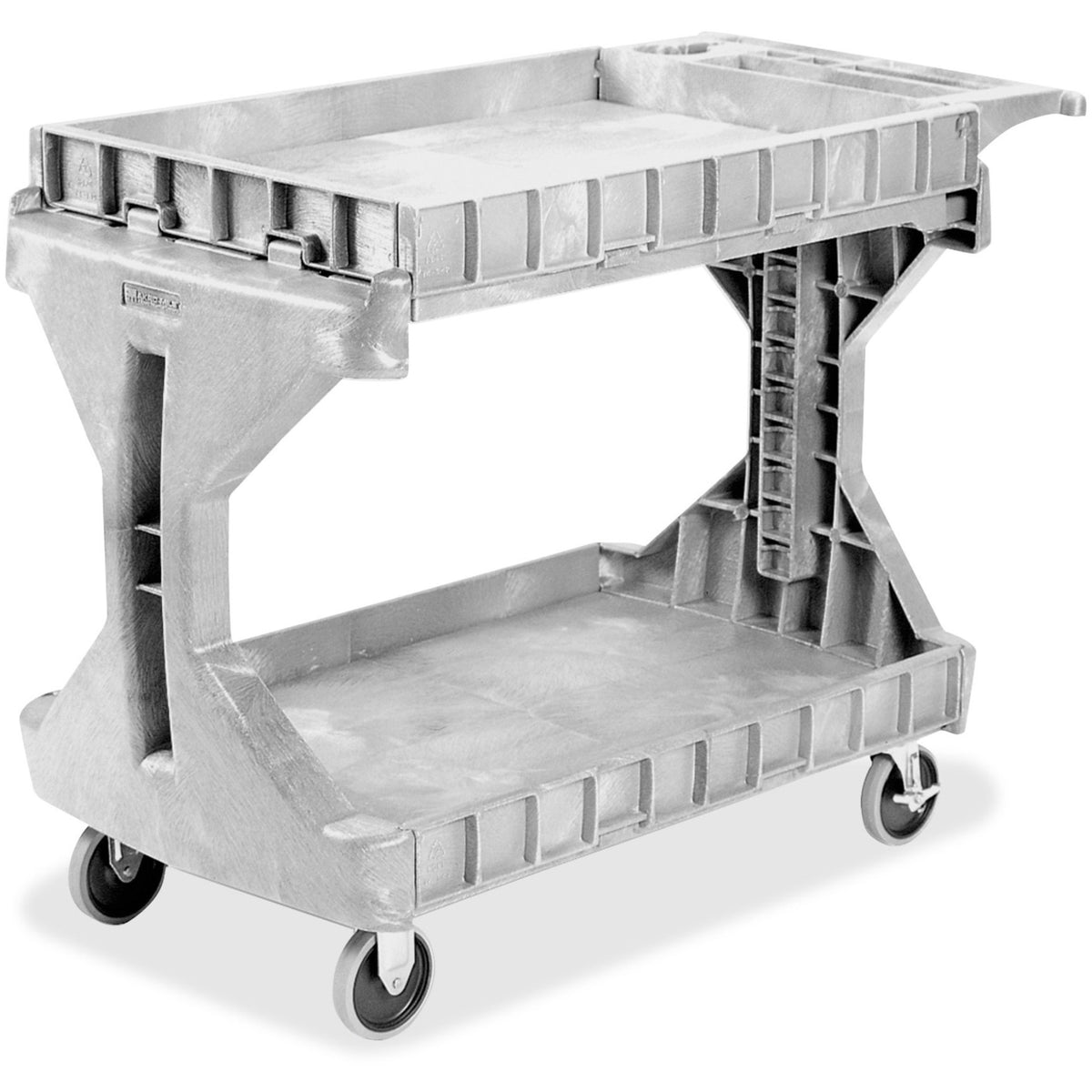 Akro-Mils ProCart Utility Cart - 400 lb Load Capacity - Plastic Foam - 45" Width x 24" Depth x 35" Height - Gray - 1 Each