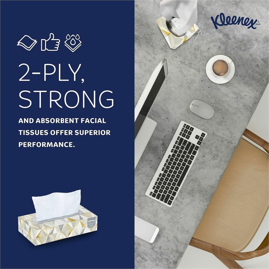Kleenex Professional Facial Tissue for Business - Flat Box - Alternate-Image3