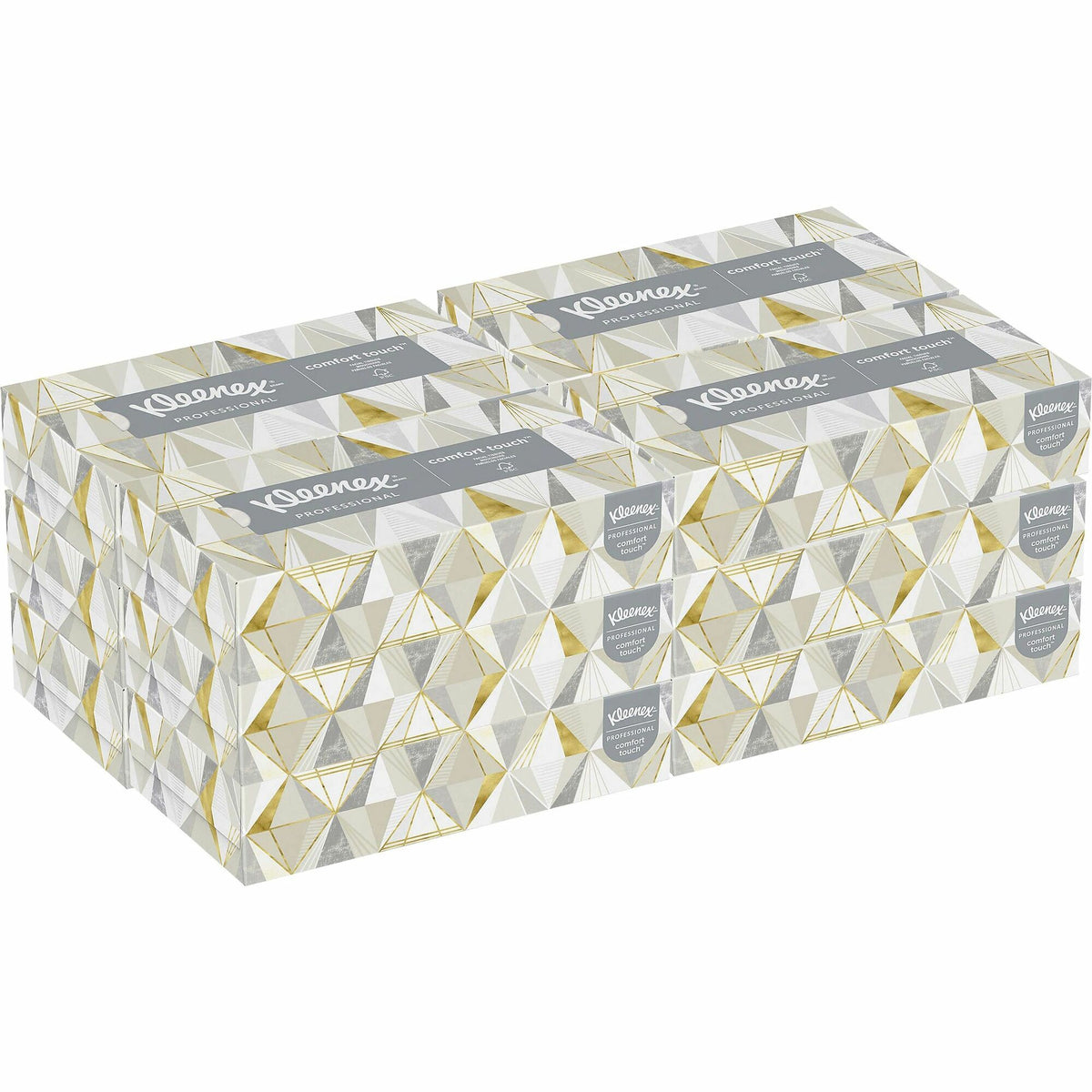 Kleenex Professional Facial Tissue for Business - Flat Box - 2 Ply - 8.30" Width x 7.80" Length - White - 125/Box - 12 / Carton