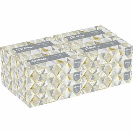 Kleenex Professional Facial Tissue for Business - Flat Box - 2 Ply - 8.30" Width x 7.80" Length - White - 125/Box - 12 / Carton