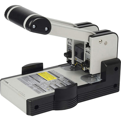 CARL XHC2100 Heavy-duty Two Hole Punch - Punches 100 Sheets - 1/4’’ Size - Blue - Paper
