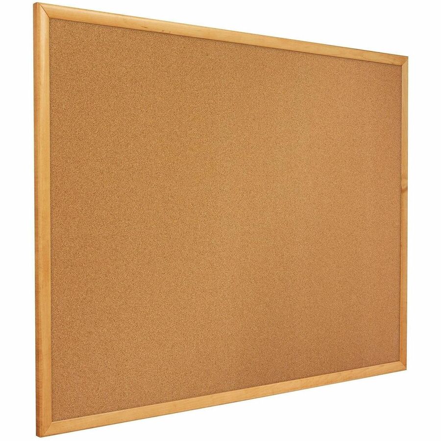 Quartet Classic Series Cork Bulletin Board - 36" Board Height x 48" Board Width - Brown Natural Cork Surface - Self-healing, Flexible, Durable - Oak Frame - 1 Each