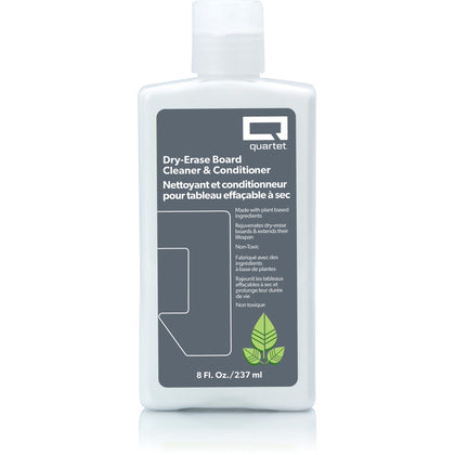 Quartet Whiteboard Cleaner/Conditioner - 8 fl oz - Used as Ink Remover, Stain Remover, Ghost Remover - Non-toxic, Low Odor - White - Silicon - 1 Each