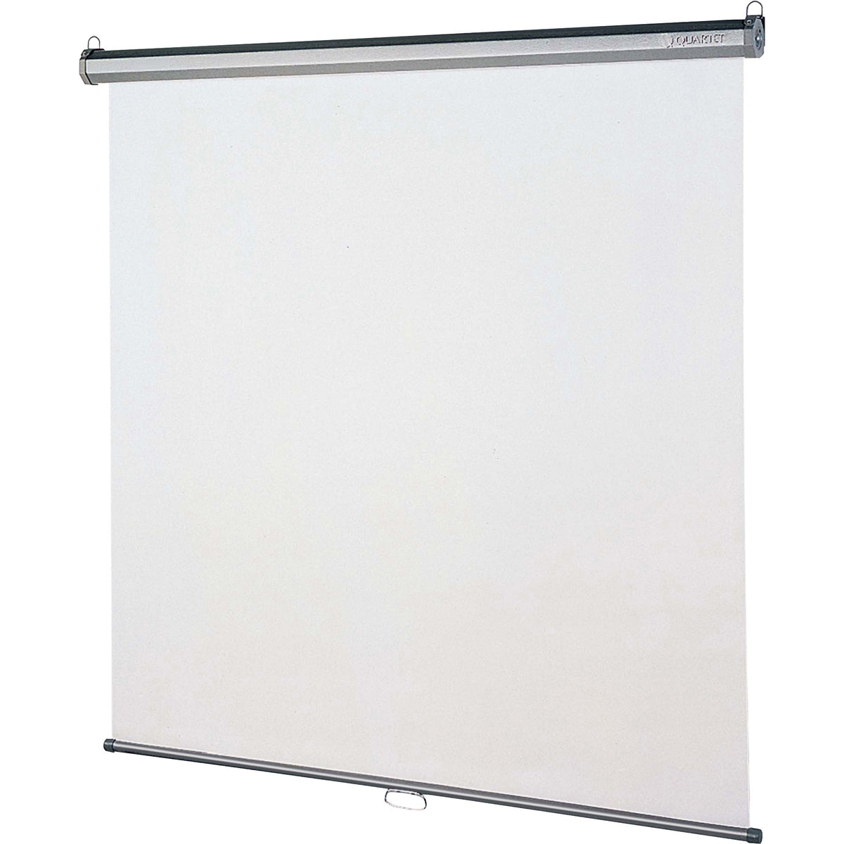 Quartet Manual Projection Screen - 1:1 - Matte White - 96" Height x 96" Width - Wall Mount, Ceiling Mount