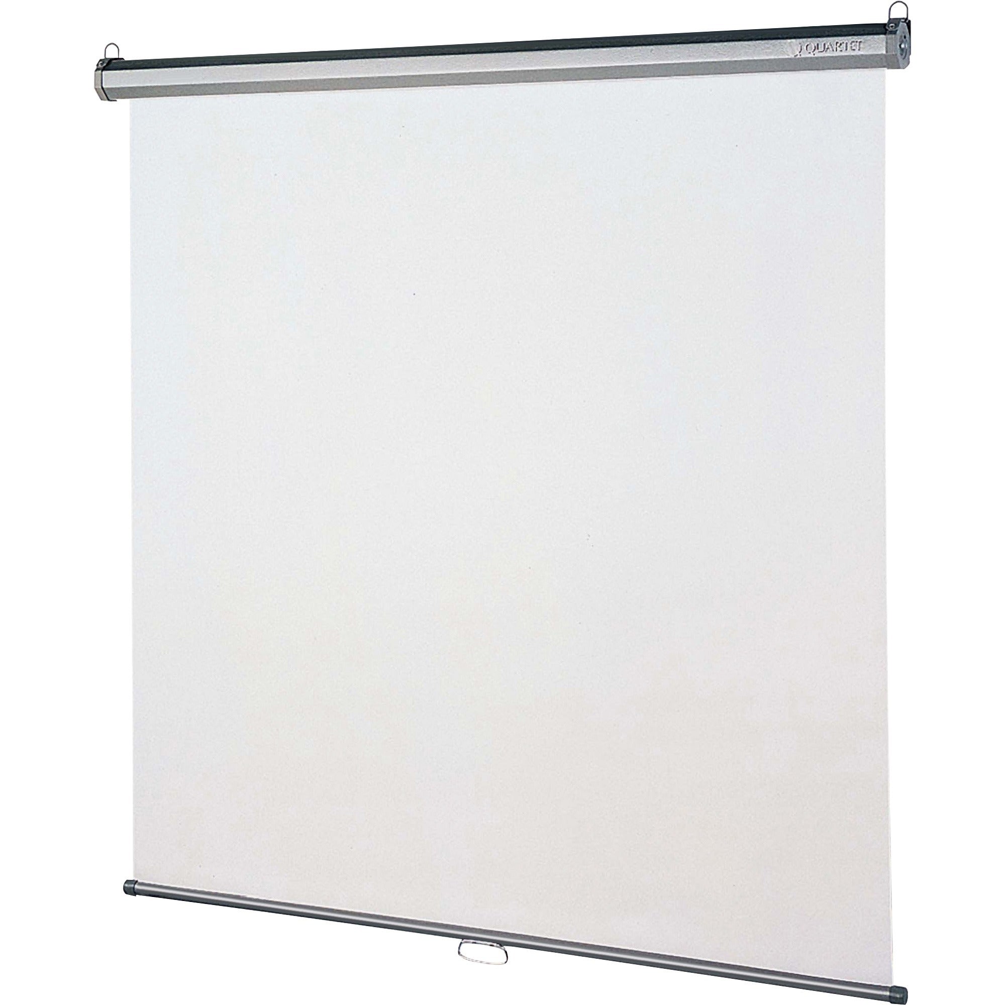 Quartet Manual Projection Screen - 1:1 - Matte White - 96" Height x 96" Width - Wall Mount, Ceiling Mount