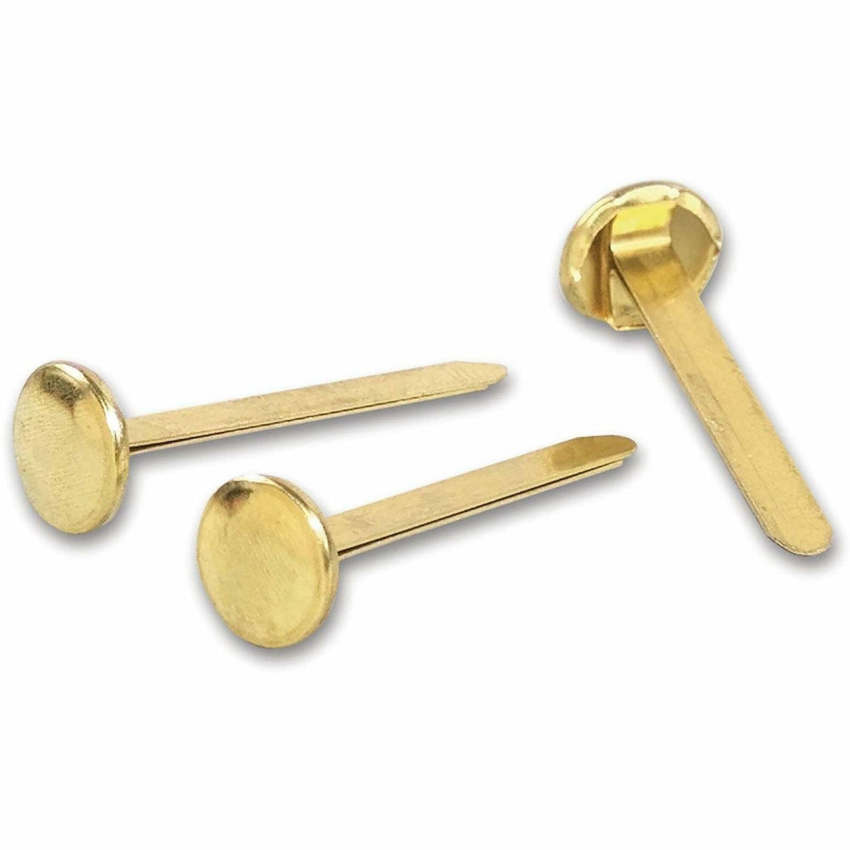 ACCO Brass Fasteners - 1.5" Length - 75 Sheet Capacity - Flexible, Heavy Duty, Corrosion-free, Self-piercing Point, Rust Proof - Brass - 100 / Box