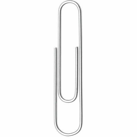 ACCO Premium Paper Clips - No. 1 - 10 Sheet Capacity - Galvanized, Corrosion Resistant - Silver - Metal, Zinc Plated - 100/Box - 10 / Pack