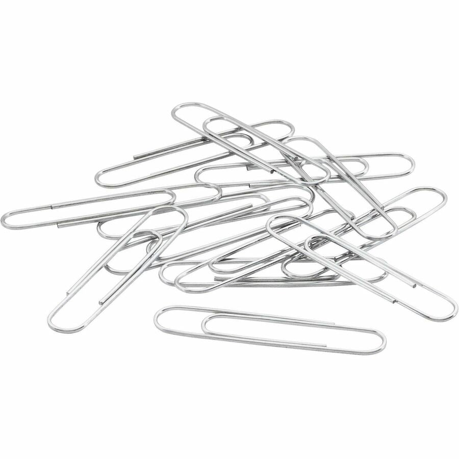 ACCO Premium Jumbo Smooth Paper Clips - Jumbo - 2.3" Width - 1.88" Size Capacity - 20 Sheet Capacity - Corrosion Resistant, Galvanized, Long Lasting - Silver - Metal - 100/Box - 10 / Pack