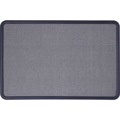 Quartet Contour Bulletin Board: 36x48 Blue Fabric Surface Self-healing - Boards