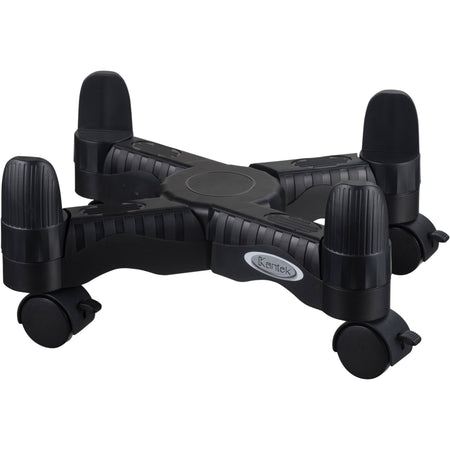 Kantek Mobile CPU Stand Slim Sleek Design Adjustable for Range of CPUs - 60 lb Load Capacity - 4.80" Height x 16" Width x 7" Depth - Black