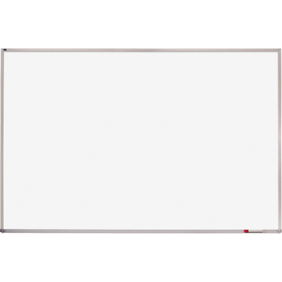 Quartet Whiteboard - 48" (4 ft) Width x 96" (8 ft) Height - White Melamine Surface - Silver Aluminum Frame - Horizontal - 1 Each