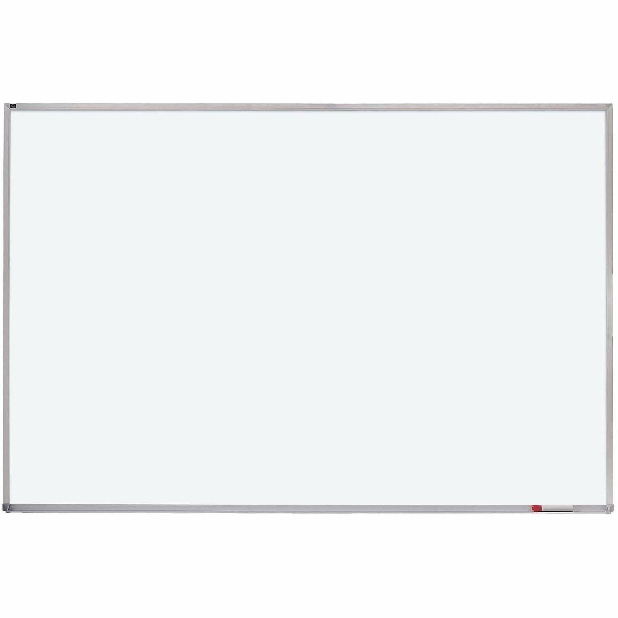 Quartet Porcelain Magenetic Whiteboard - 72" (6 ft) Width x 48" (4 ft) Height - White Porcelain Surface - Silver Aluminum Frame - Horizontal - Magnetic - 1 Each