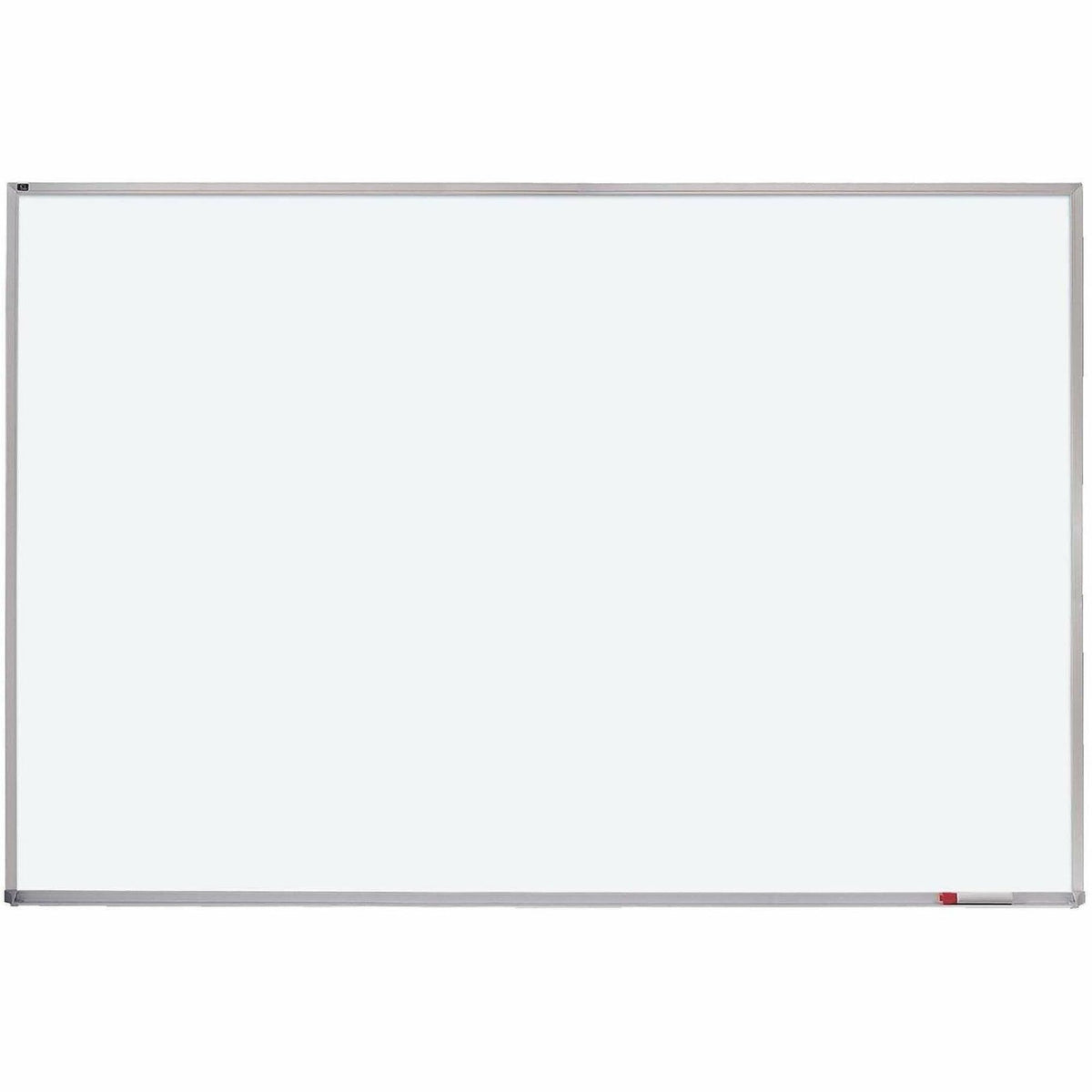 Quartet Porcelain Magenetic Whiteboard - 96" (8 ft) Width x 48" (4 ft) Height - White Porcelain Surface - Silver Aluminum Frame - Horizontal - Magnetic - 1 Each