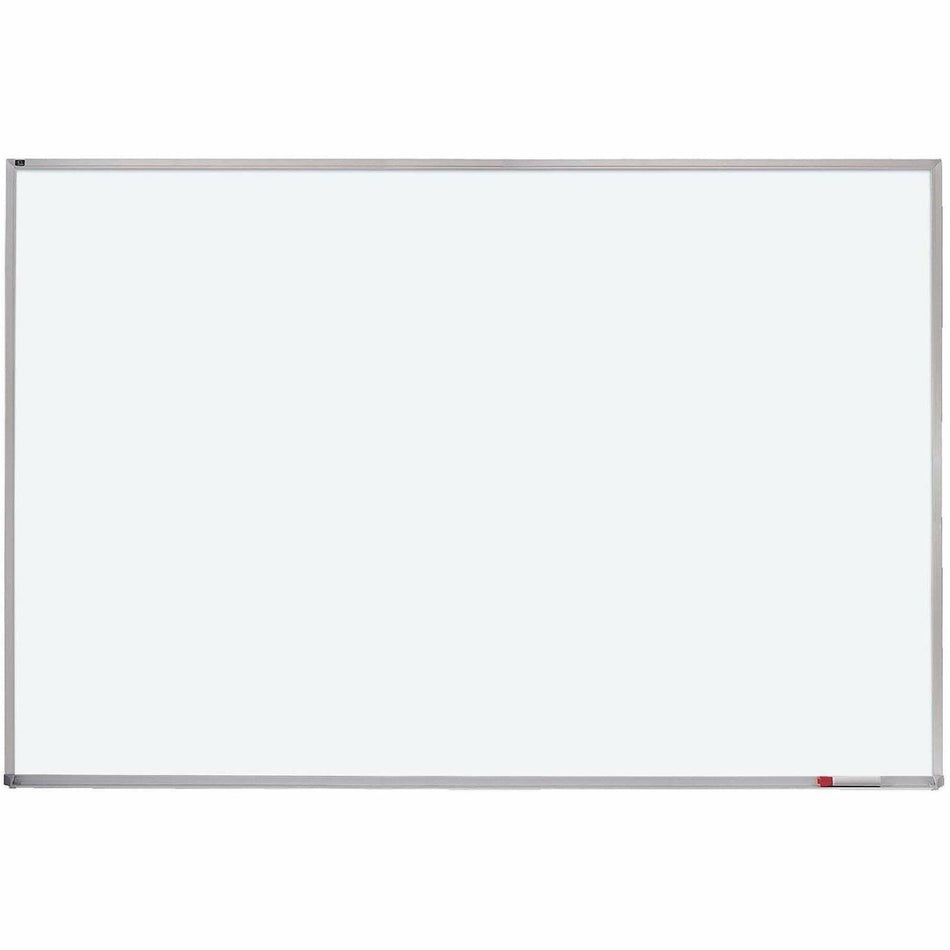 Quartet Porcelain Magenetic Whiteboard - 96" (8 ft) Width x 48" (4 ft) Height - White Porcelain Surface - Silver Aluminum Frame - Horizontal - Magnetic - 1 Each