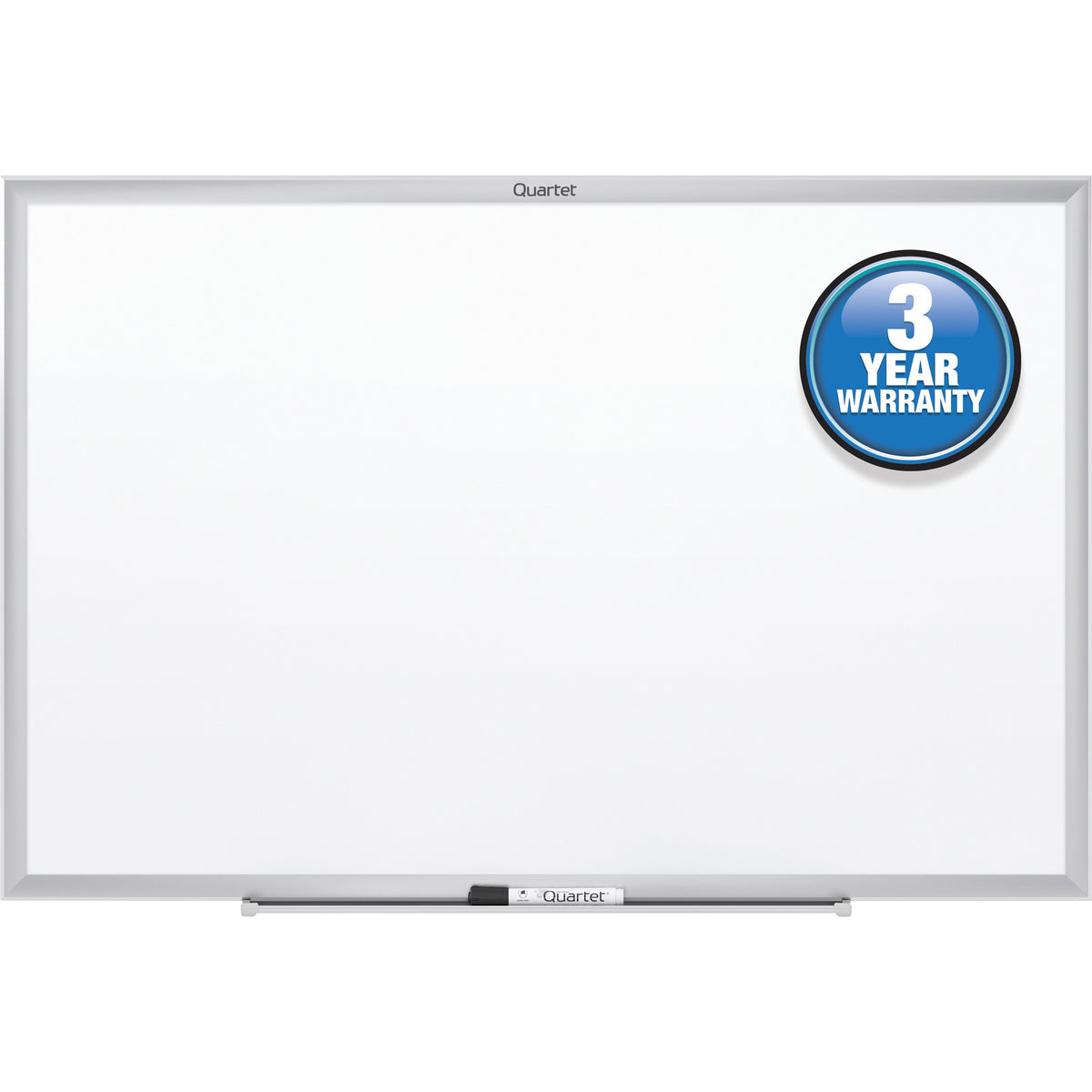 Quartet Classic Whiteboard - 432" (36 ft) Width x 288" (24 ft) Height - White Melamine Surface - Silver Aluminum Frame - Horizontal/Vertical - Durable, Smooth Surface, Flexible - 1 Each