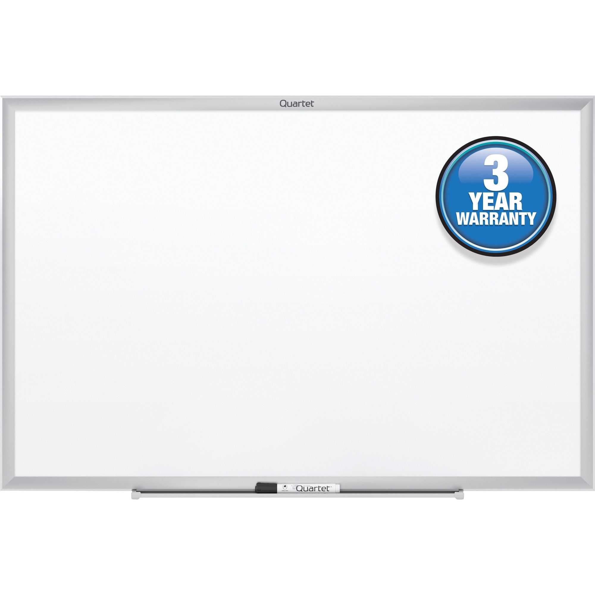 Quartet Classic Whiteboard - 432" (36 ft) Width x 288" (24 ft) Height - White Melamine Surface - Silver Aluminum Frame - Horizontal/Vertical - Durable, Smooth Surface, Flexible - 1 Each
